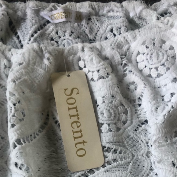 SOLD Crochet TUNIC delicate flower organic cotton - Picture 5 of 6